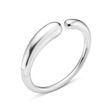 Georg Jensen Sterling Silver Mercy Hinged Bangle S/M