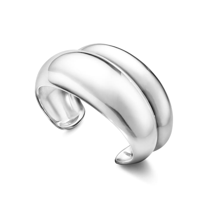 Georg Jensen Sterling Silver Curve Bangle Medium