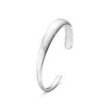 Georg Jensen Sterling Silver Curve Small Bangle Size Large