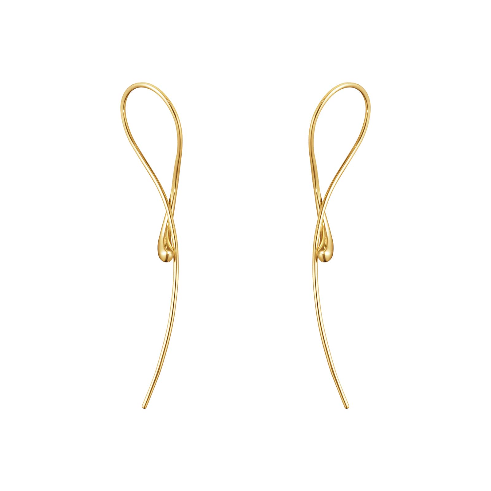 Georg Jensen 18ct Yellow Gold Mercy Drop Earrings Georg Jensen 18ct Yellow Gold Mercy Drop Earrings