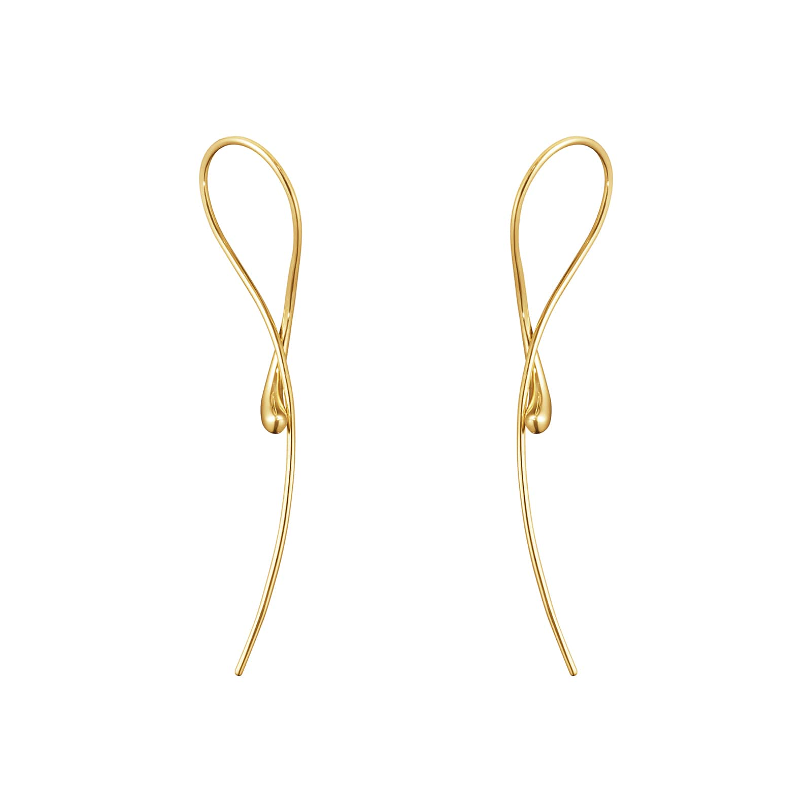 Georg Jensen 18ct Yellow Gold Mercy Drop Earrings