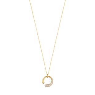 Georg Jensen 18ct Yellow Gold 0.33ct Diamond Mercy Pendant