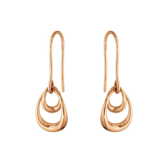 Georg Jensen 18ct Rose Gold Offspring Earrings