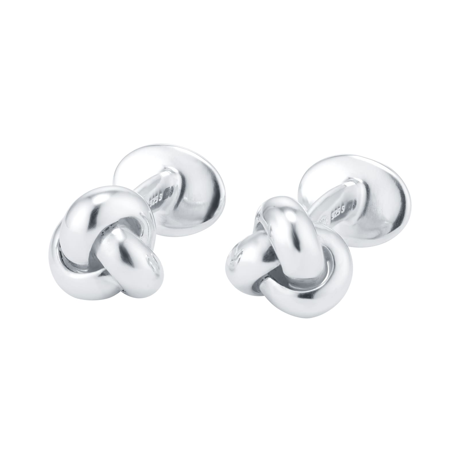 Georg Jensen Silver Mens Classic Knot Cufflinks Georg Jensen Silver Mens Classic Knot Cufflinks