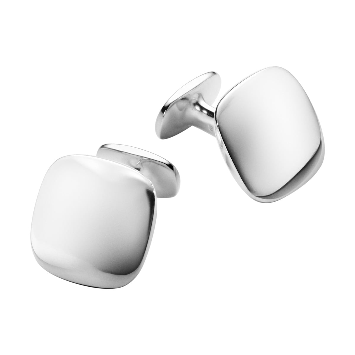 Silver Mens Classic Square Cufflinks