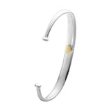 Georg Jensen Silver Mens Classic Bangle - Size M/L