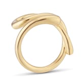 Georg Jensen 18ct Yellow Gold Mercy Swirl Ring - Ring Size L