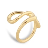 Georg Jensen 18ct Yellow Gold Mercy Swirl Ring - Ring Size L