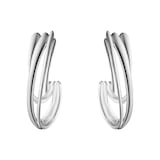 Georg Jensen Recycled Sterling Silver ARC Hoop Earrings