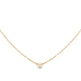 Georg Jensen 18ct Yellow Gold Signature 0.05ct Diamond Pendant