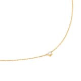 Georg Jensen 18ct Yellow Gold Signature 0.05ct Diamond Pendant