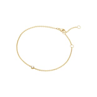 Georg Jensen 18ct Yellow Gold Signature 0.05ct Diamond Bracelet