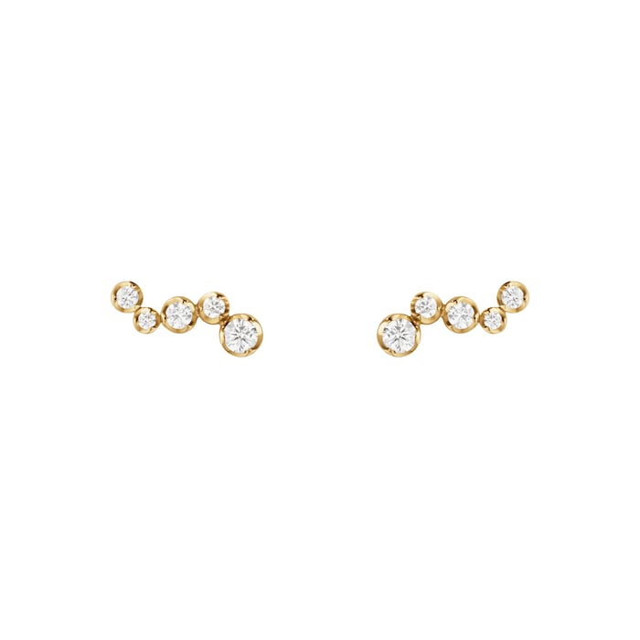 Georg Jensen 18ct Yellow Gold 0.18ct Diamond Stud Earrings