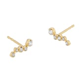 Georg Jensen 18ct Yellow Gold 0.18ct Diamond Stud Earrings
