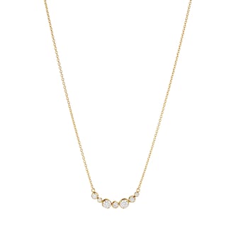 Georg Jensen 18ct Yellow Gold Signature 0.22ct Diamond Pendant