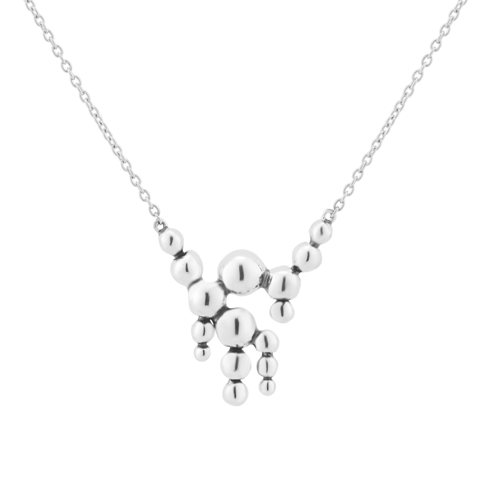 Georg Jensen Sterling Silver Moonlight Grapes Chandelier Pendant Georg Jensen Sterling Silver Moonlight Grapes Chandelier Pendant