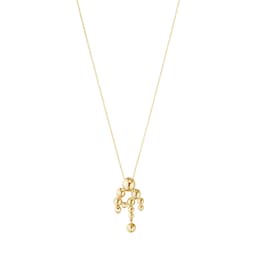 37490662 - 18ct Yellow Gold & 0.07ct Diamond Moonlight Grapes Chain Pendant