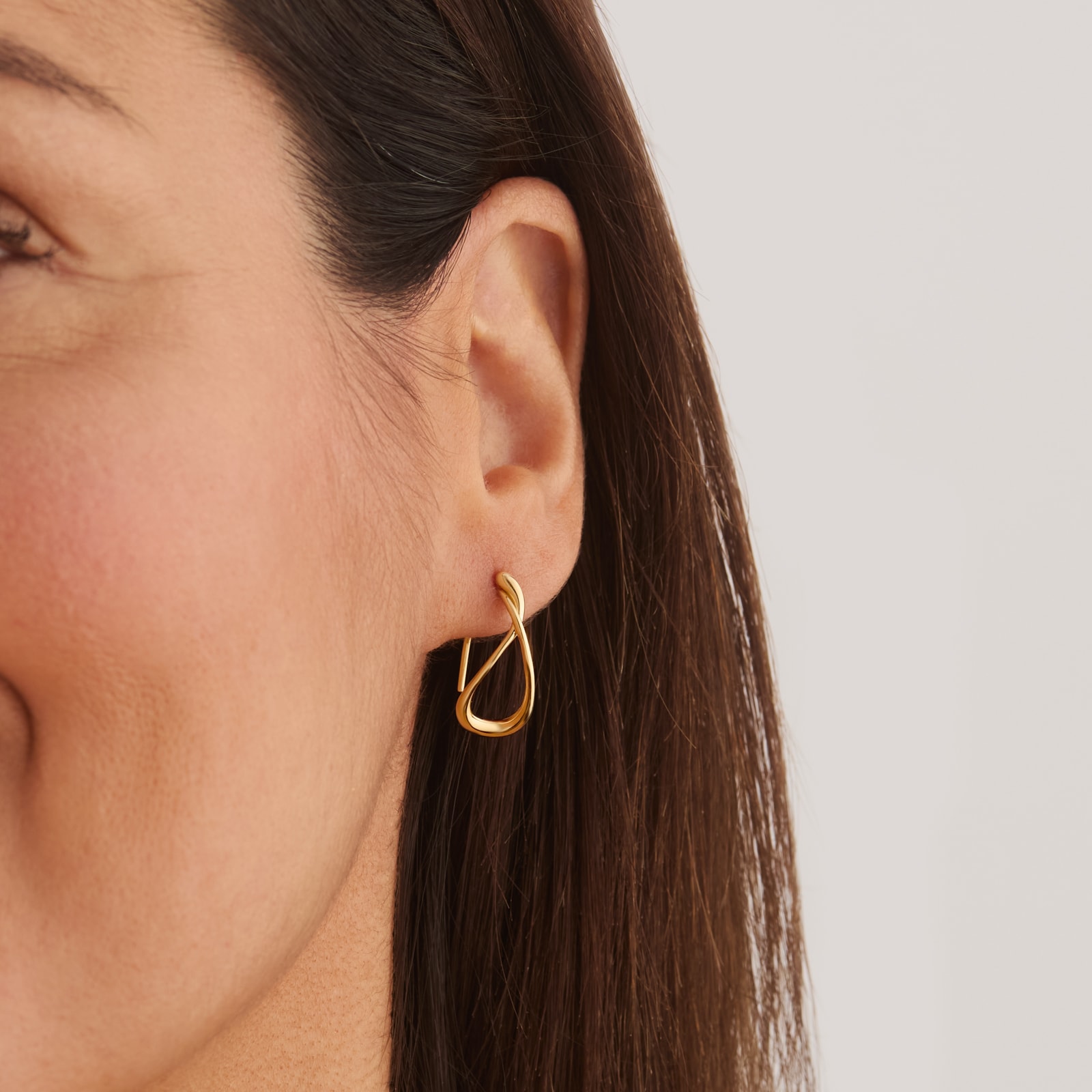 Georg Jensen 18ct Yellow Gold Mercy Drop Earrings