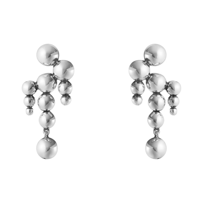 Georg Jensen Sterling Silver Moonlight Grapes Chandelier Earrings ...