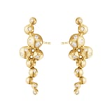 Georg Jensen 18ct Yellow Gold & 0.08ct Diamond Moonlight Grapes Earrings