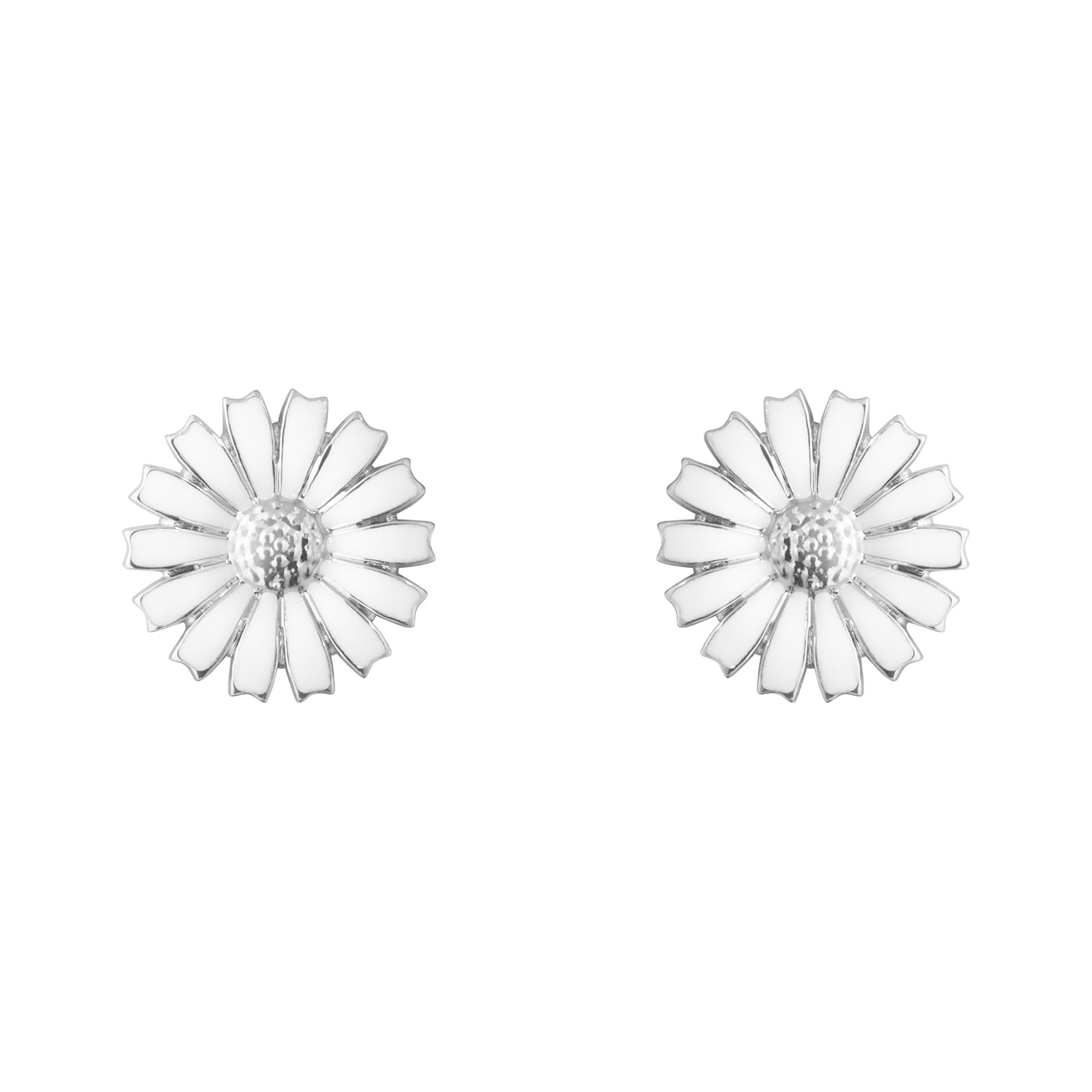 Sterling Silver Daisy Stud Earrings