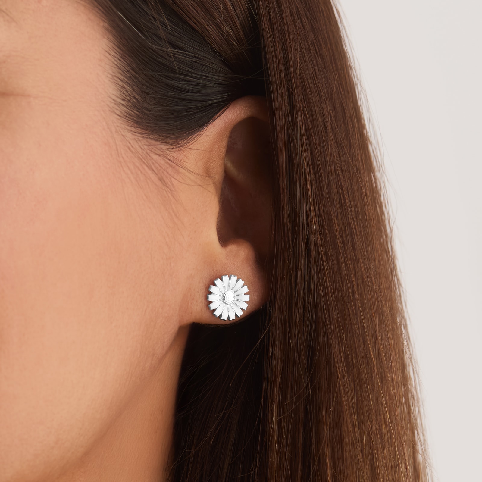 Georg Jensen Sterling Silver Daisy Stud Earrings