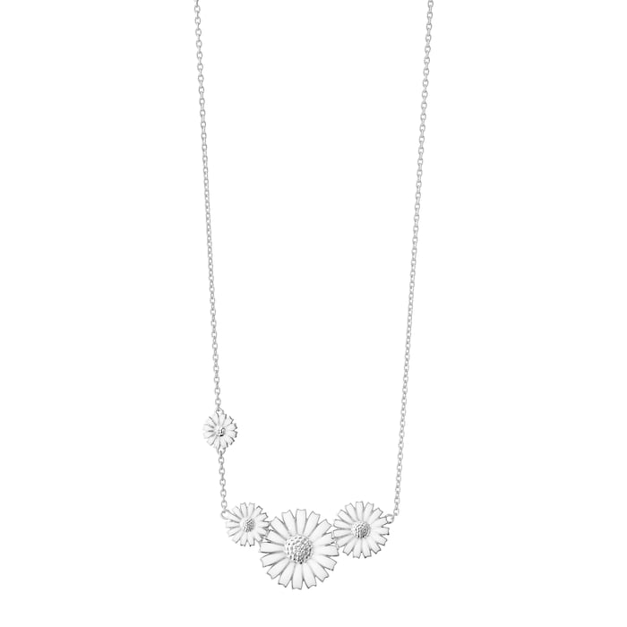 Georg Jensen Sterling Silver Daisy Necklace