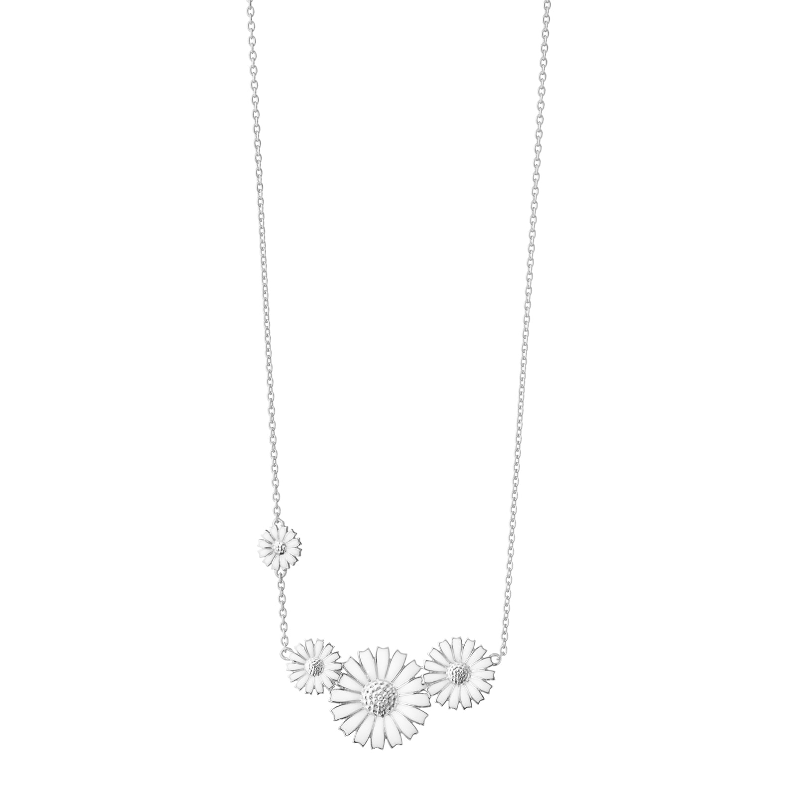 Georg Jensen Sterling Silver Daisy Necklace