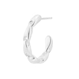 Georg Jensen Sterling Silver Reflect Chain Hoop Single Earring - Left