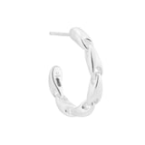 Georg Jensen Sterling Silver Reflect Chain Hoop Single Earring - Right