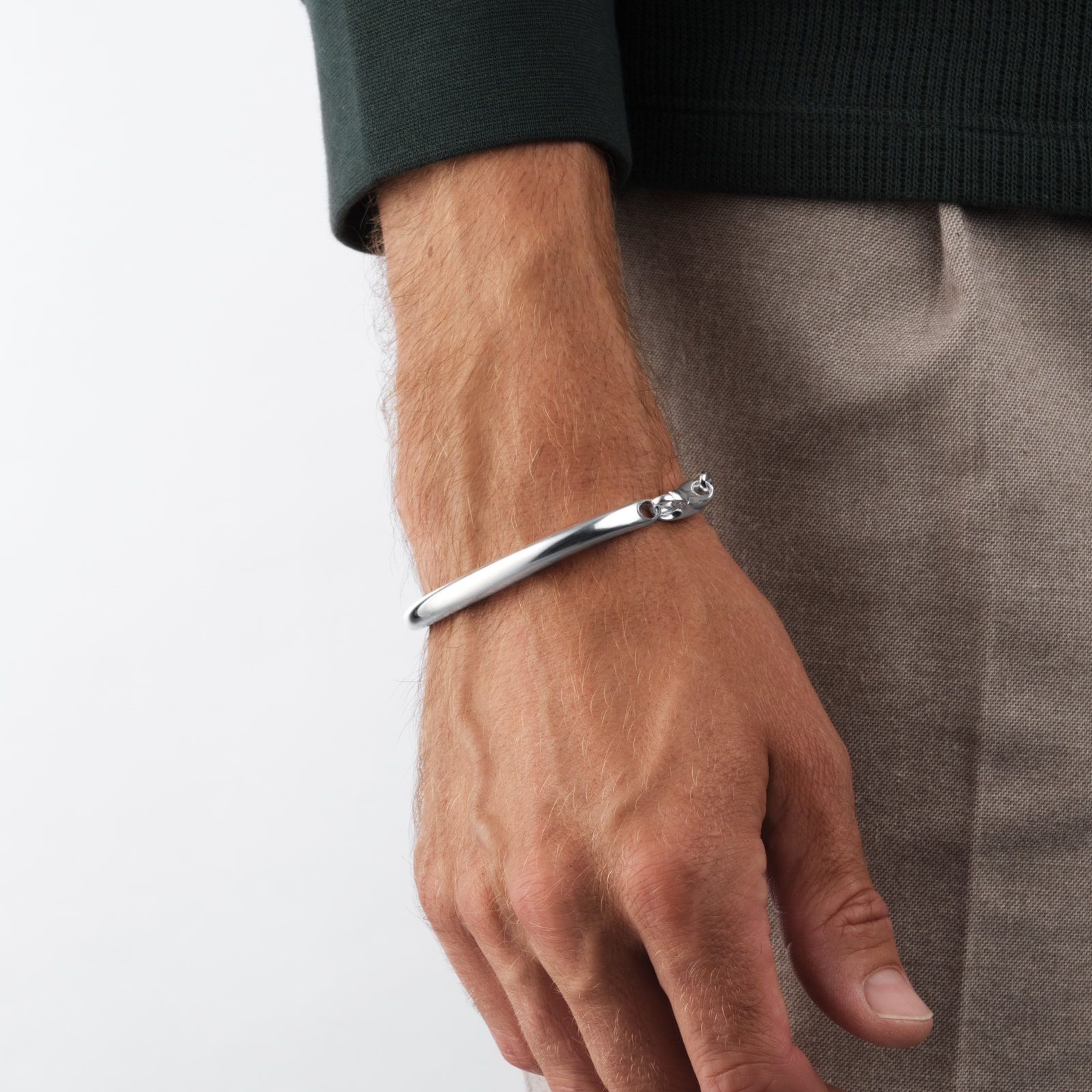 Georg Jensen Sterling Silver Reflect Chain Bracelet - Size Large Georg Jensen Sterling Silver Reflect Chain Bracelet - Size Large