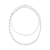 Georg Jensen Sterling Silver Reflect Graduated Chain Necklace