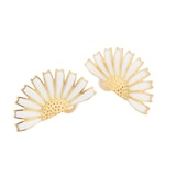Georg Jensen 18ct Yellow Gold & Sterling Silver Daisy Stud Earrings