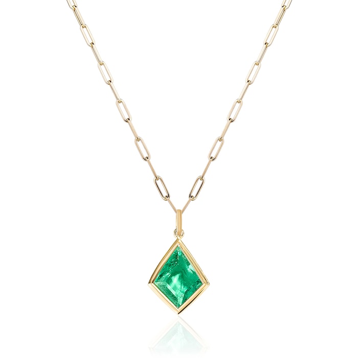 Goshwara 18K Yellow Gold Emerald Pendant