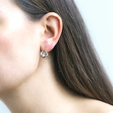 Goshwara 18K Yellow Gold Square Emerald Cut Rock Crystal Drop Earrings