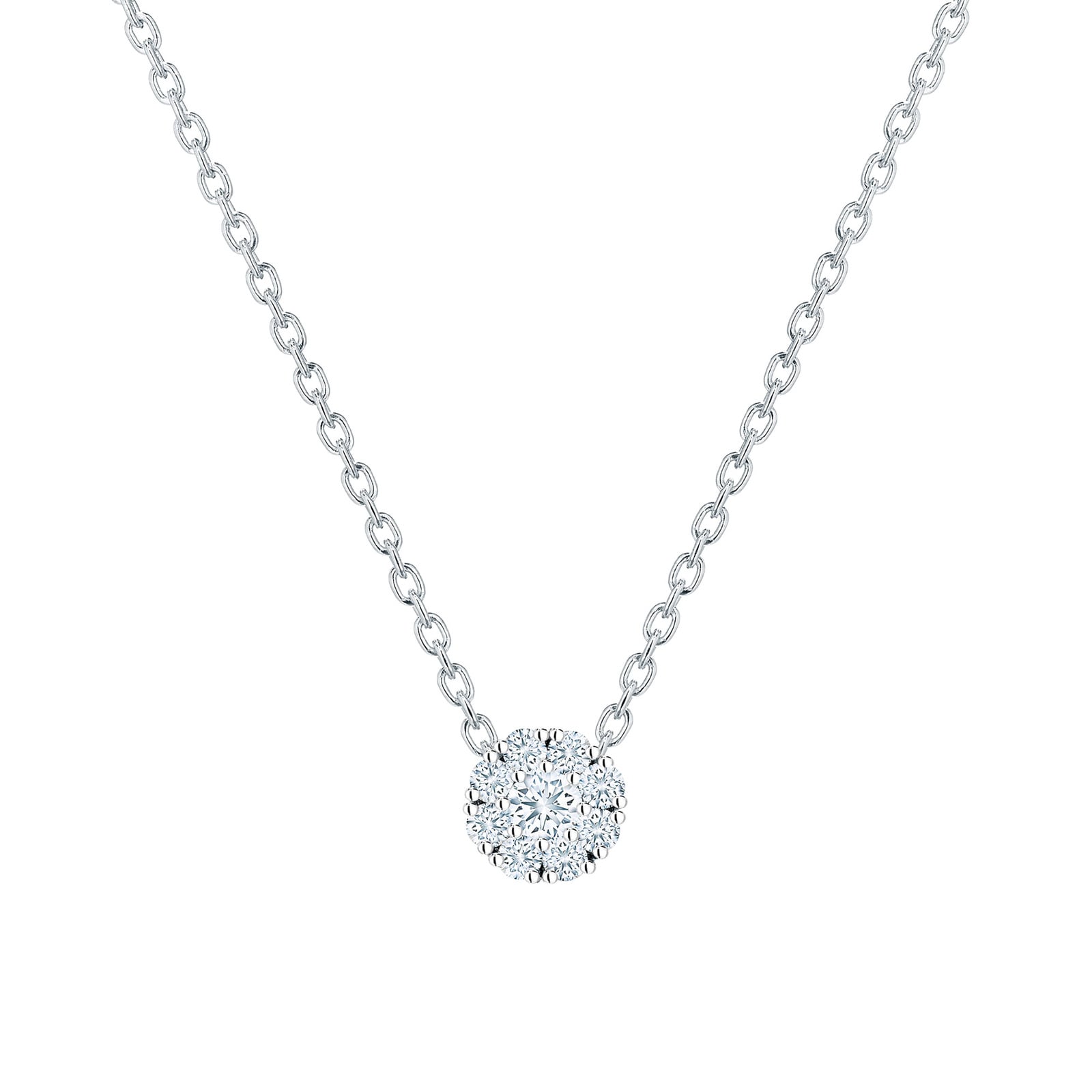 Bijoux Birks Snowflake 0.15ct Diamond Cluster Pendant Bijoux Birks Snowflake 0.15ct Diamond Cluster Pendant
