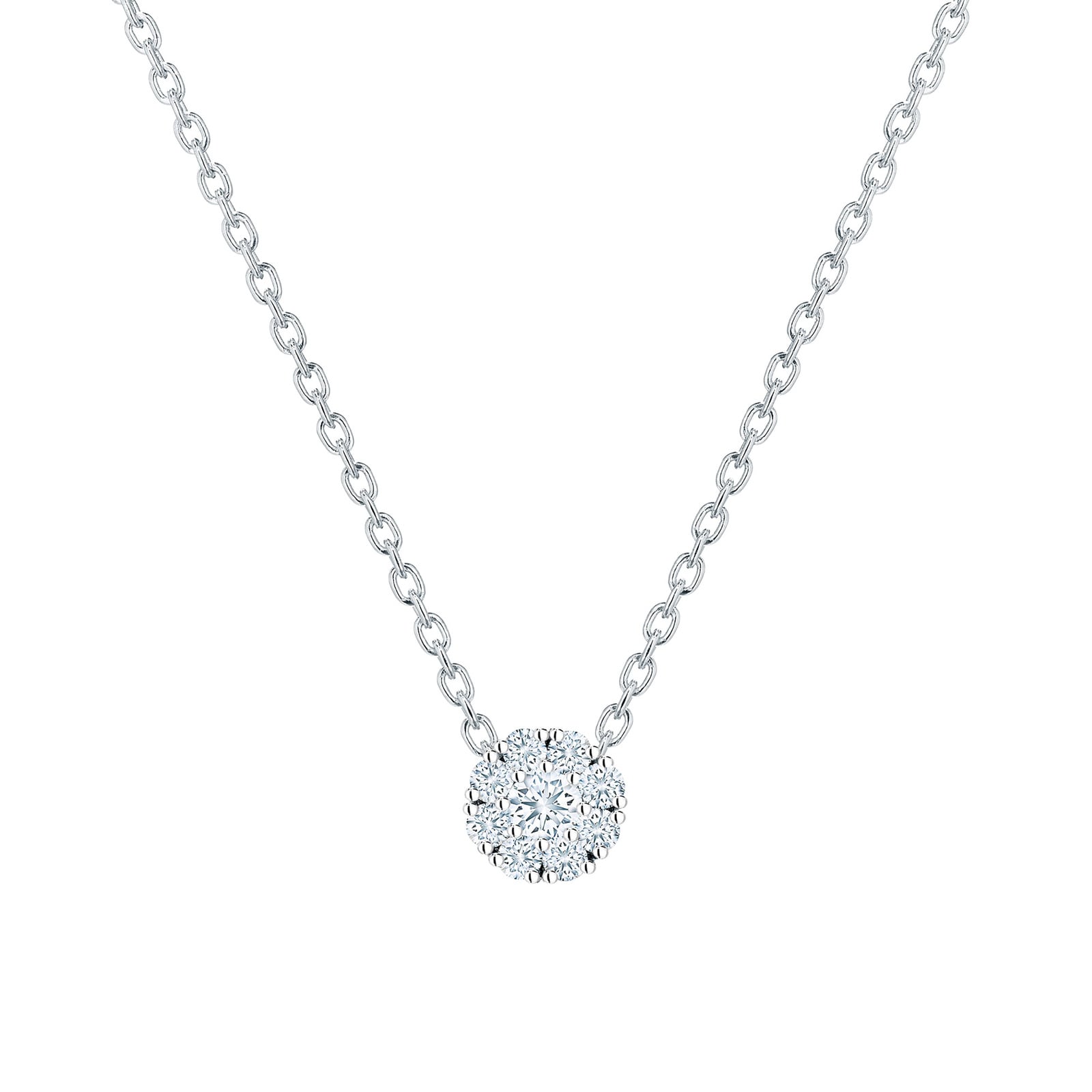 Bijoux Birks Snowflake 0.15ct Diamond Cluster Pendant