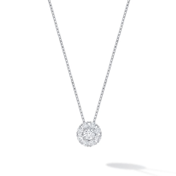 Bijoux Birks Snowflake 0.46cttw Diamond Cluster Necklace