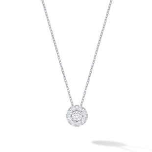 Bijoux Birks Snowflake 0.46cttw Diamond Cluster Necklace