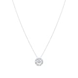Birks Snowflake Round Diamond Cluster Necklace