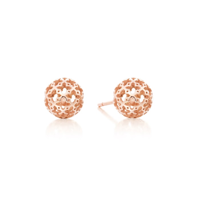 Birks Dare to Dream Mesh Ball Stud Earrings