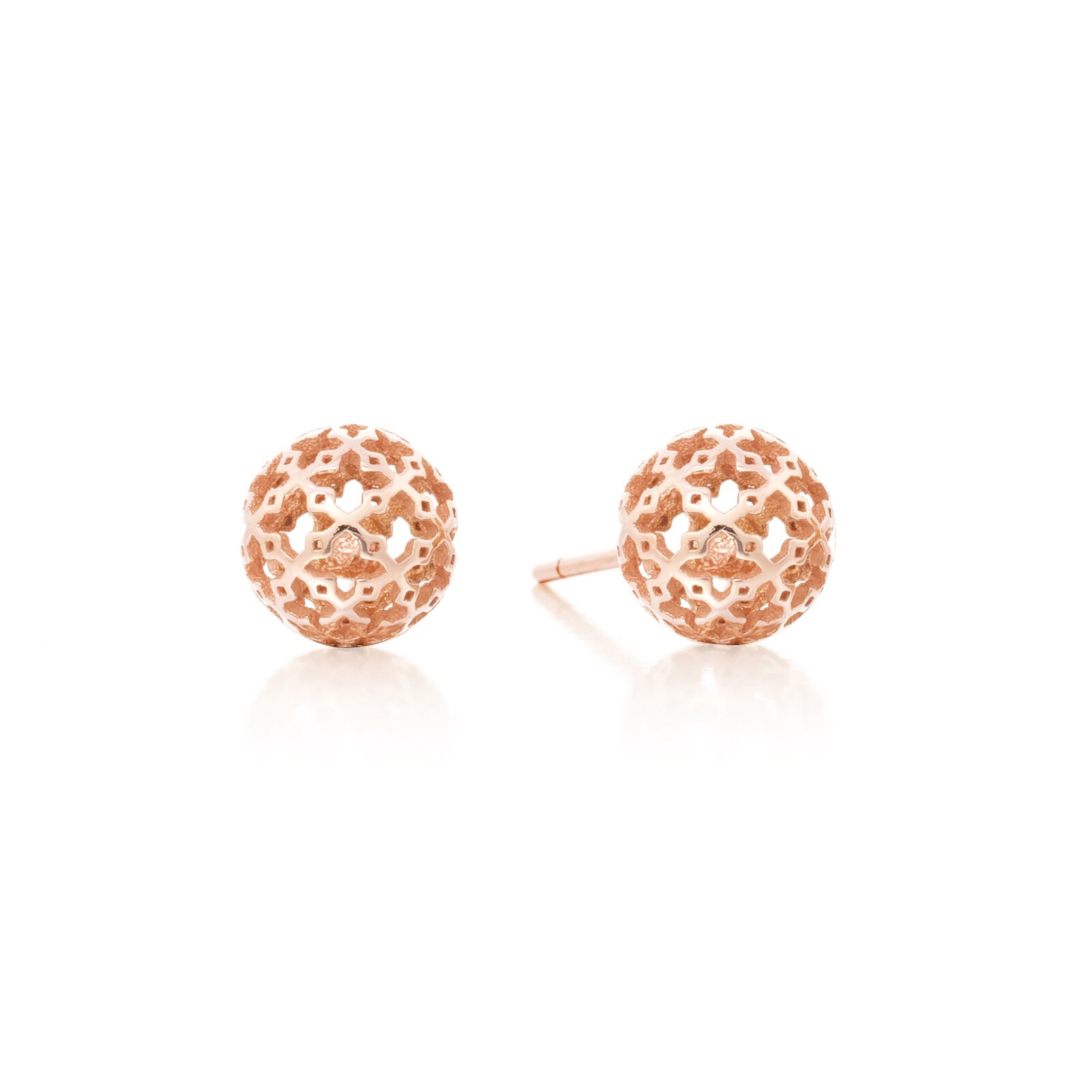 Bijoux Birks Dare to Dream Mesh Ball Stud Earrings