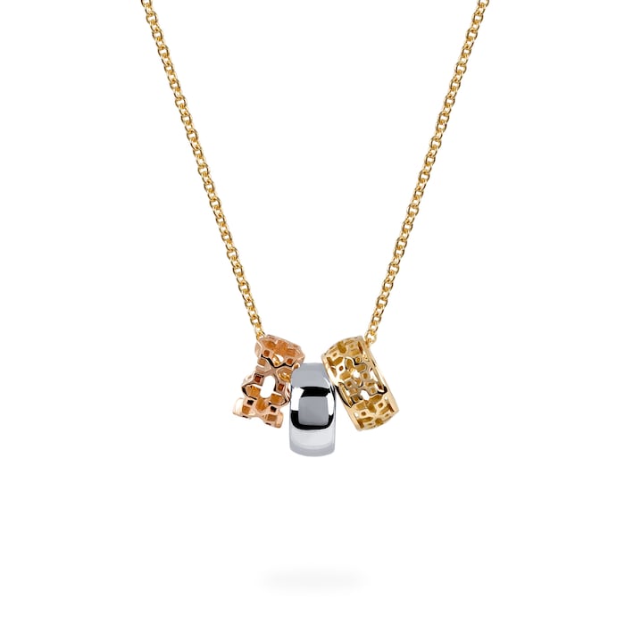 Bijoux Birks Dare to Dream 18ct Tri-Gold Triple Pendant