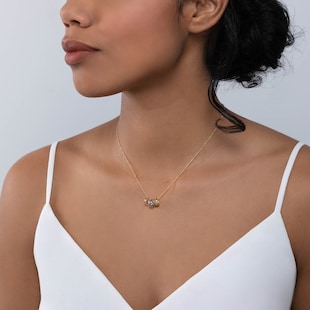 Bijoux Birks Dare to Dream 18ct Tri-Gold Triple Pendant