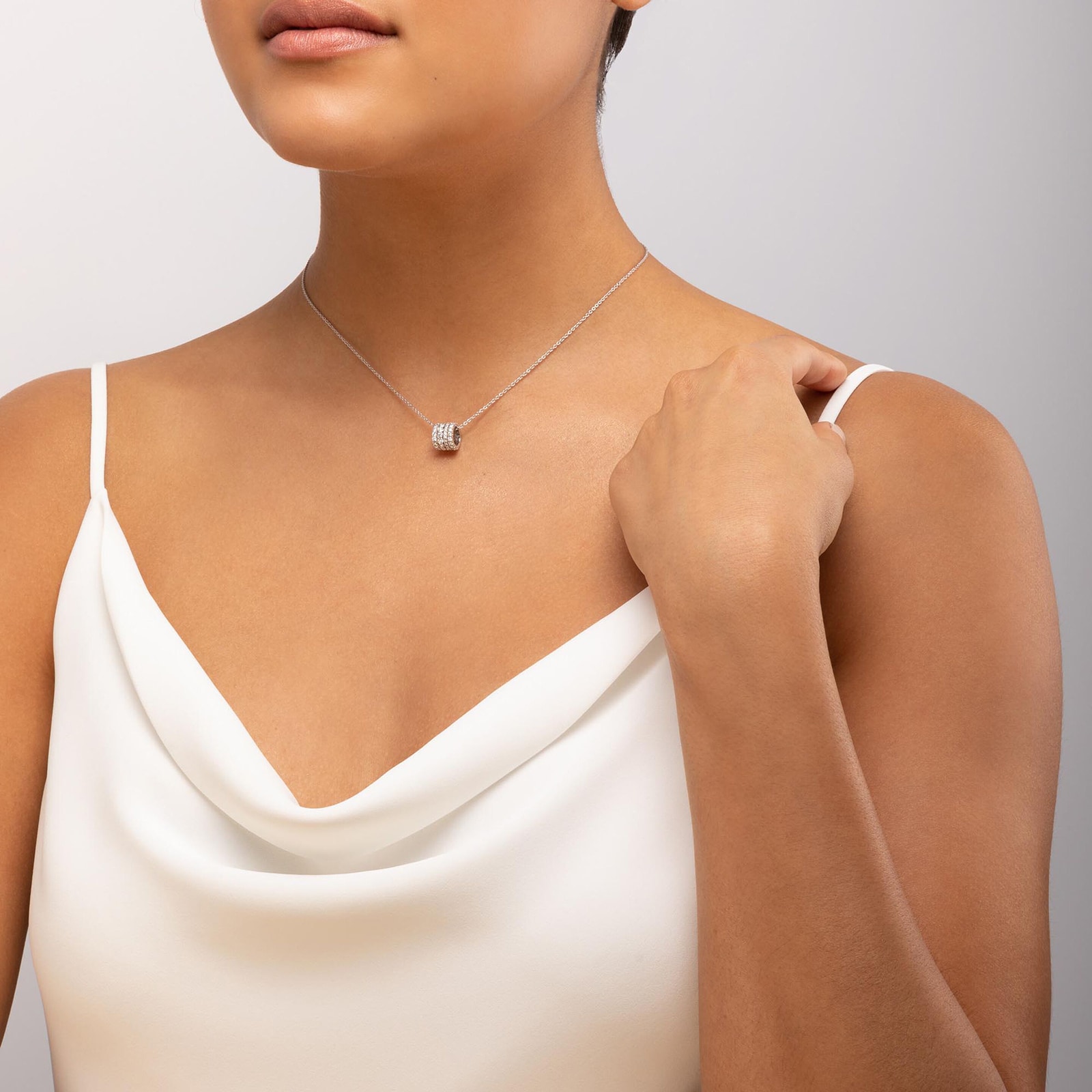 Bijoux Birks Splash Diamond Roll Pendant Bijoux Birks Splash Diamond Roll Pendant