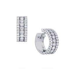 37510079 - Splash 1.17ct Diamond Hoop Earrings