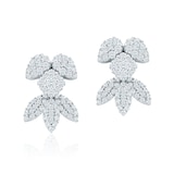 Bijoux Birks 18k White Gold 2.15cttw Diamond Snowflake Clip Earrings