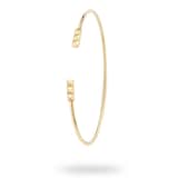 Bijoux Birks Rock & Pearl Medium Yellow Gold Pixel Cuff Bracelet