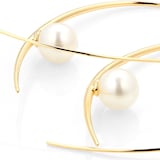Birks Gold and Pearl Freshwater Pearl Hoop Earrings