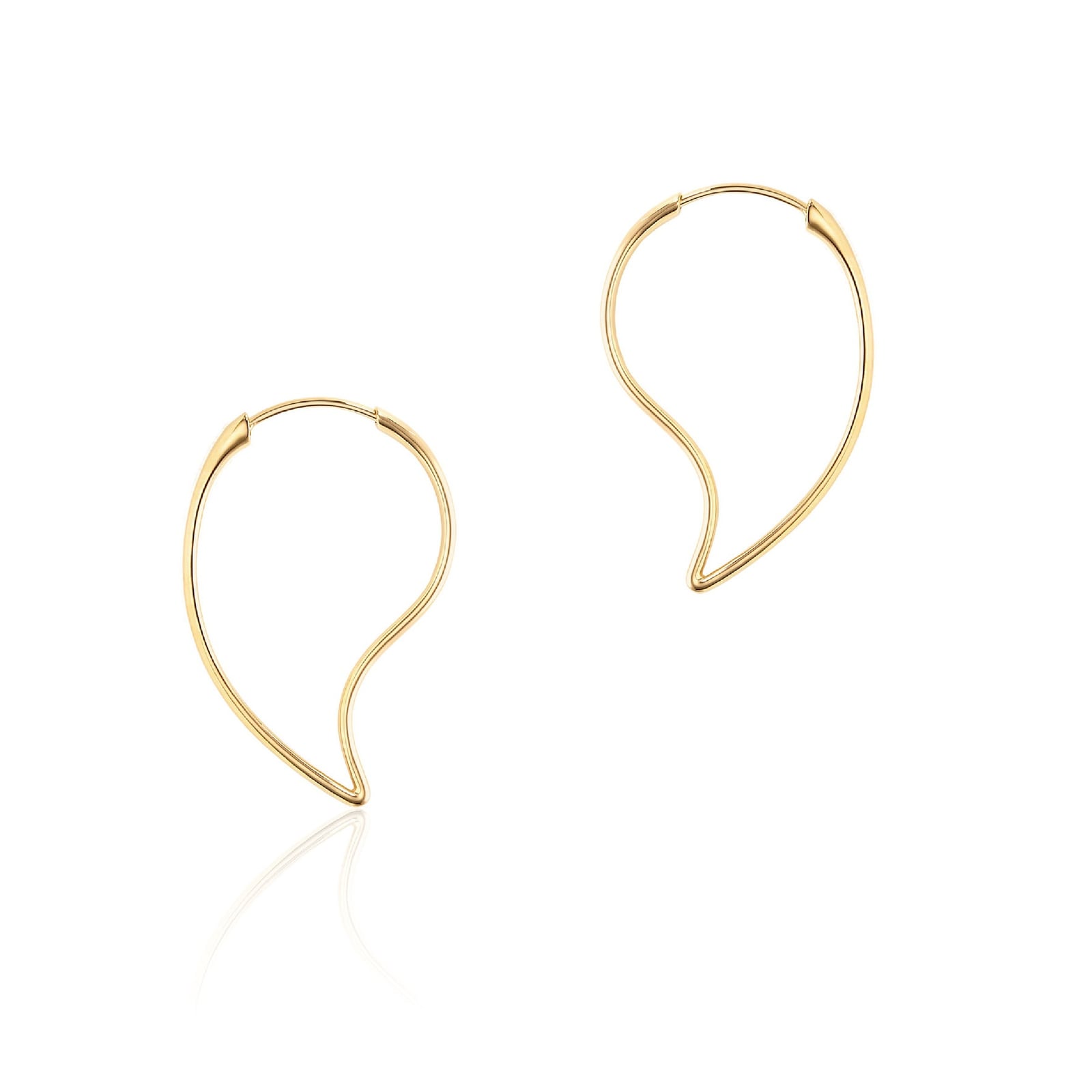 Bijoux Birks Petale Yellow Gold Hoop Earrings